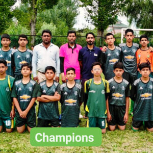 The Daily Greater Kashmir has published an article about our U-14 Football Team, which emerged victorious in the tournament organized by the Zonal Physical Education Department, Gulab Bagh.